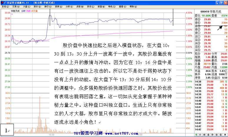 主力行为学 洗盘案例分析 主力盘口语言图解分析