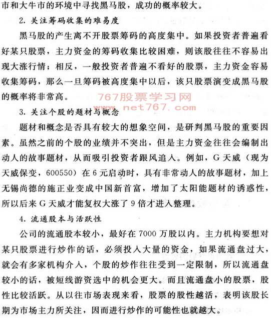 黑蚂股发现盘技巧 看盘入门图解教程