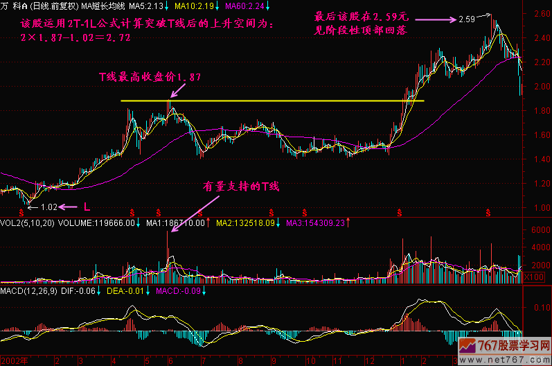 股价上升空间公式2T 1L 新生300天图解教程