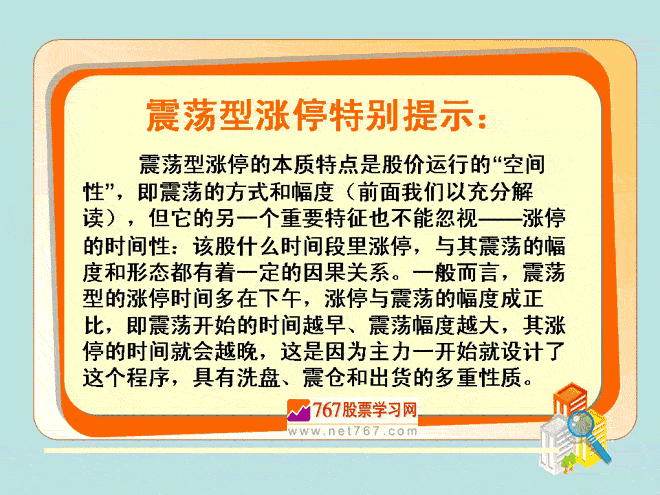 震荡型涨停特别提示