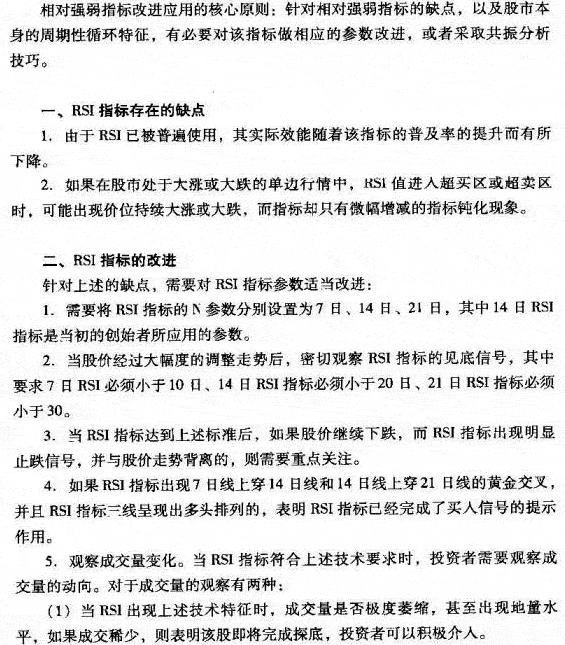 RSI改进应用呼方法 经典股市10大技术指标