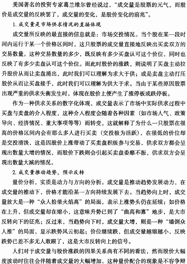 成交量代表矛什么