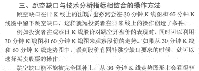 跳空缺口与技术指标结合 K线实战发现作技巧