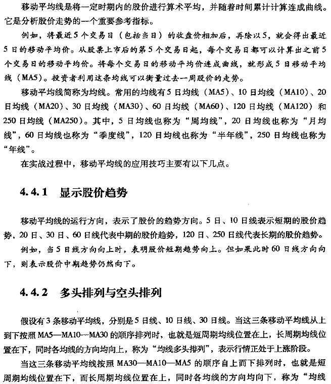 移动平均线呼买卖点