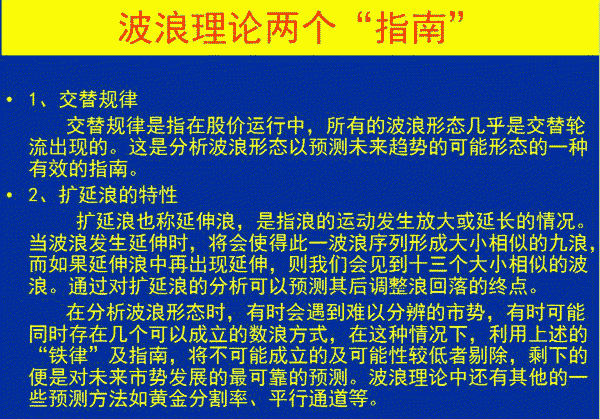 波浪交替规律和扩延浪呼特性