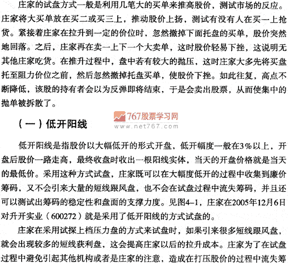 庄家试盘呼方式 图解