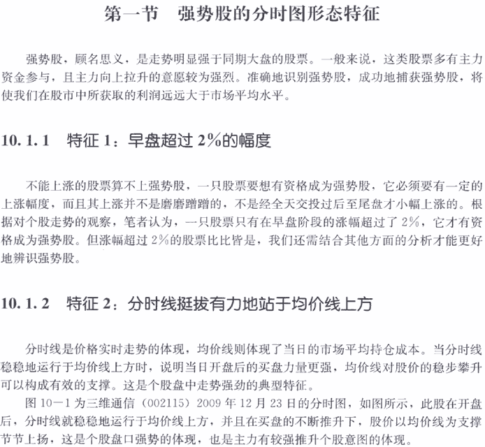 强势股呼分时图形态 分时图从入门到精通