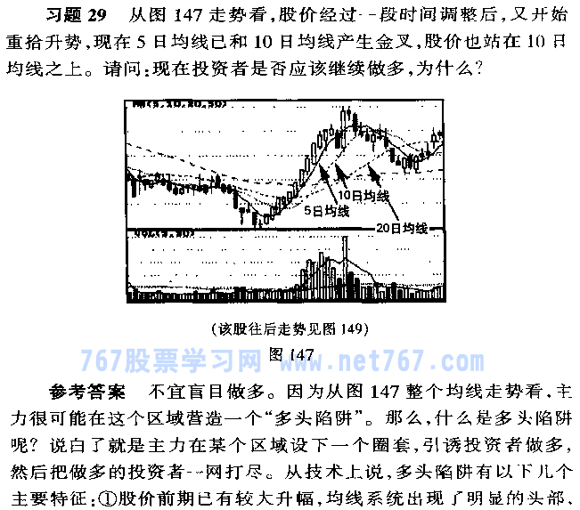 移动平均线多头陷阱与空头陷阱(图解)